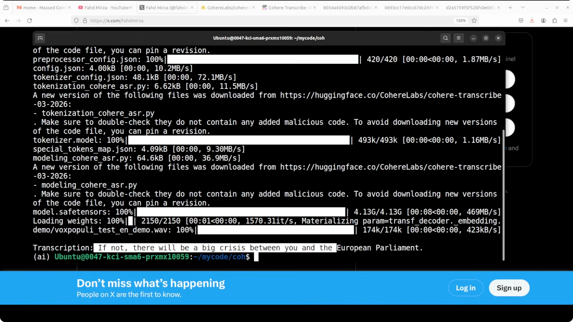 Cohere Transcribe: Accurate Local ASR for 14 Languages screenshot 5