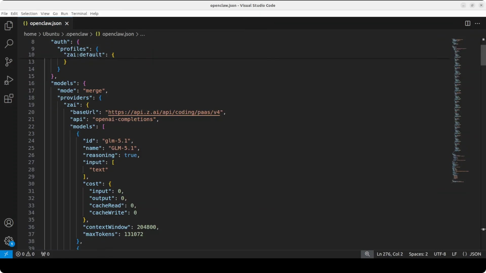 GLM 5.1 with OpenClaw: Complete Setup and Testing Guide screenshot 5