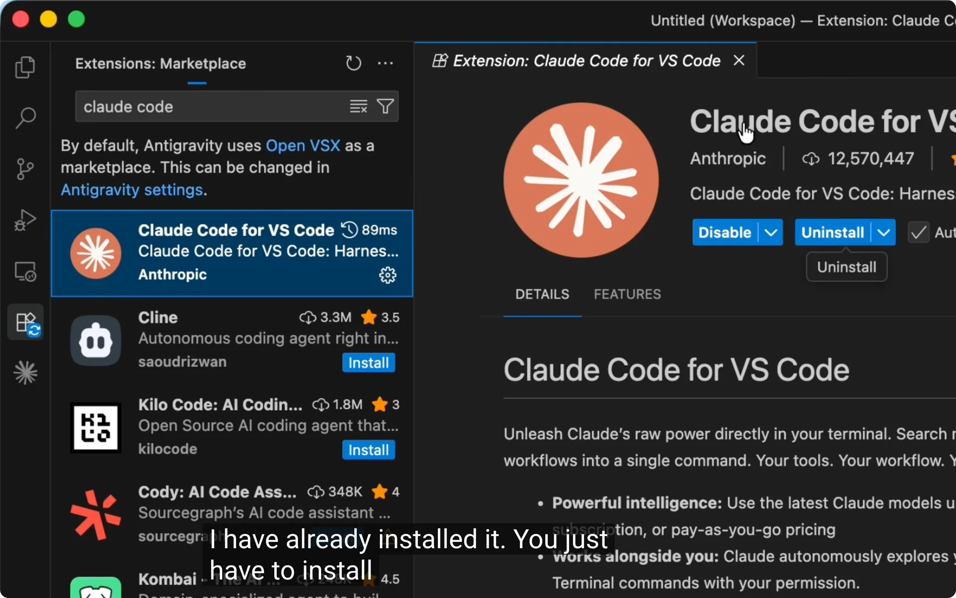 How to Install and Use Claude Code in Antigravity? screenshot 4