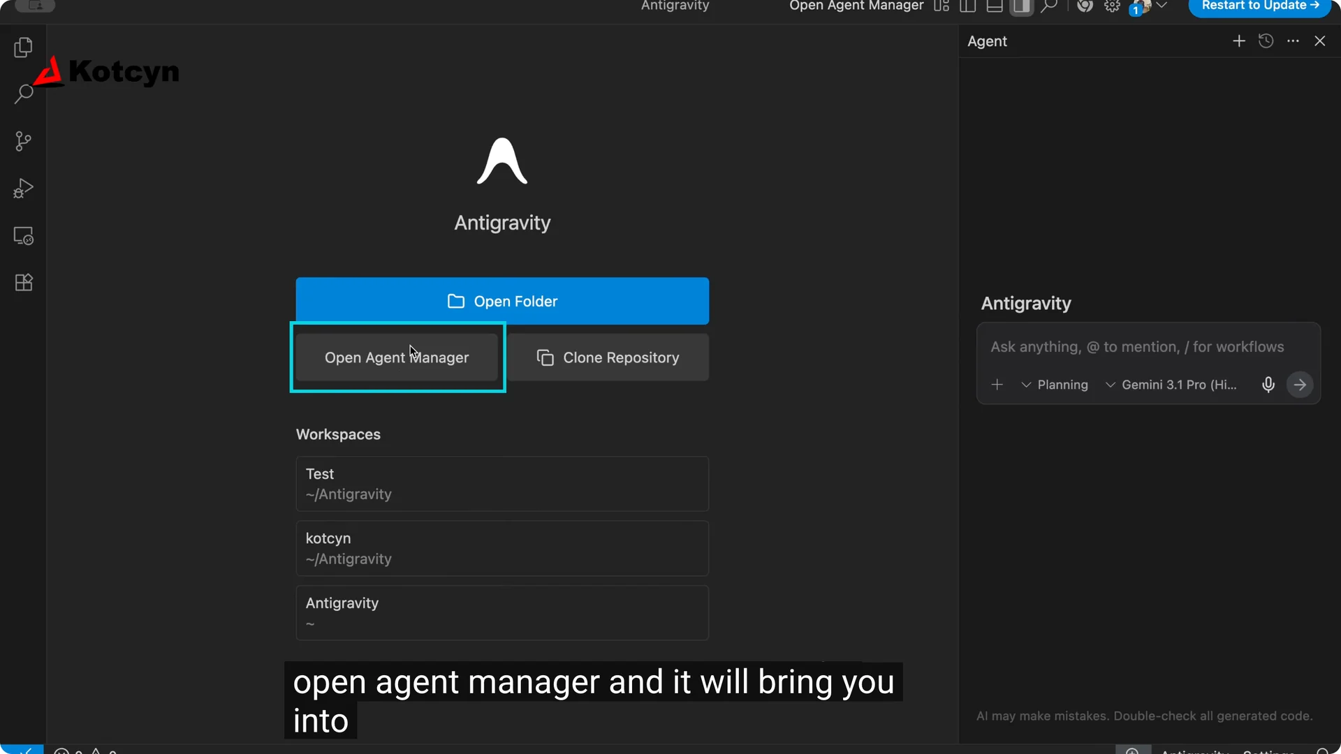 How to use Agent Manager in Antigravity? screenshot 1