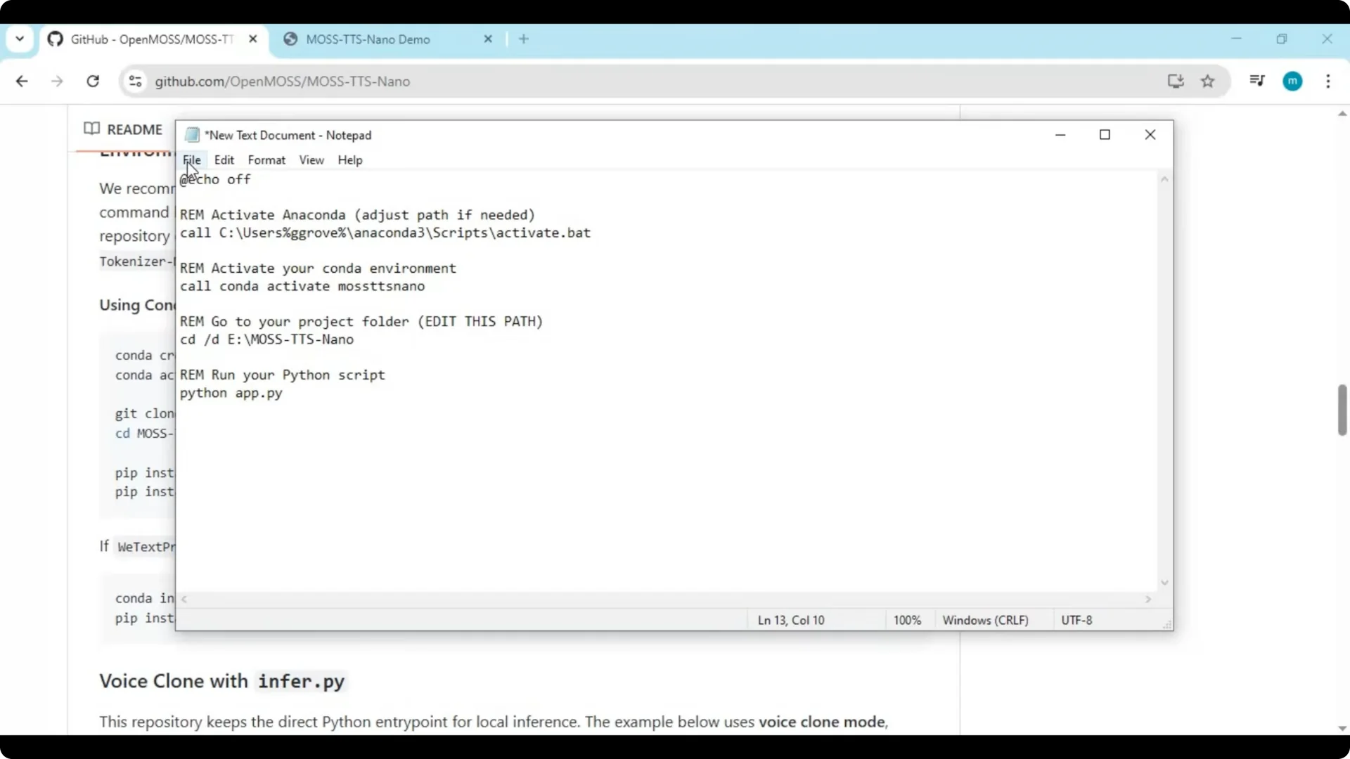 MOSS TTS Nano: How to Easily Install and Clone AI Voices? screenshot 7