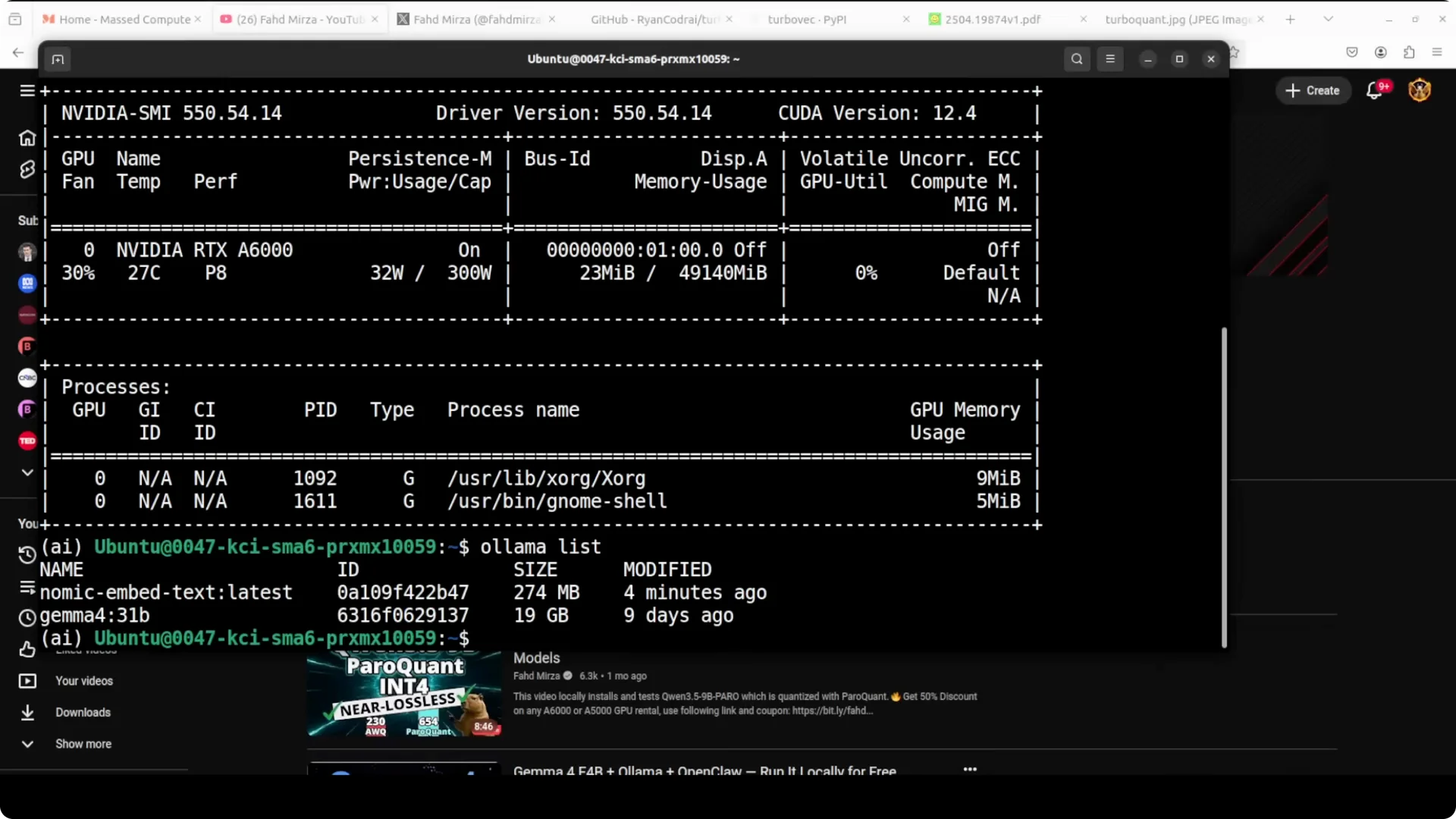 Turbovec: Exploring Google's TurboQuant with Ollama screenshot 2