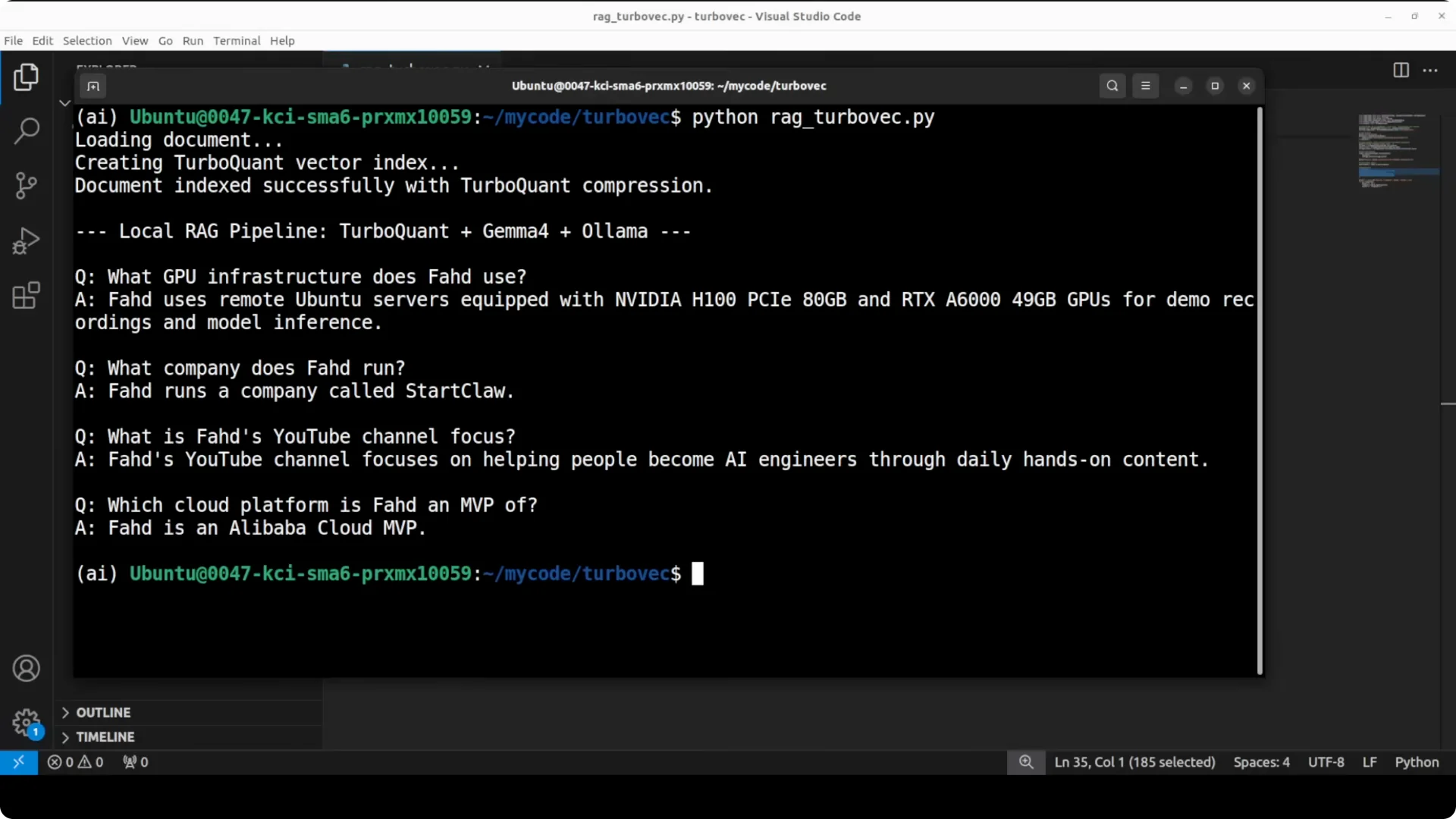 Turbovec: Exploring Google's TurboQuant with Ollama - Modelscope AI