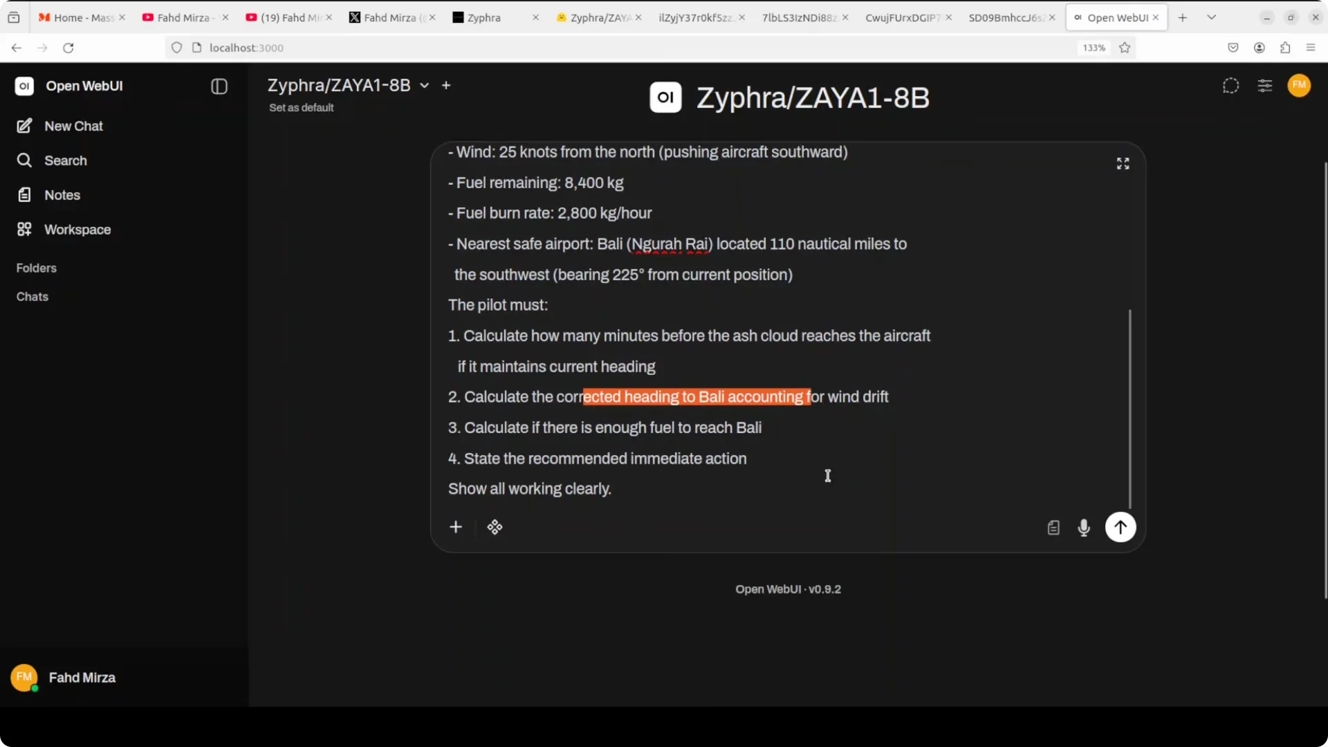 Zaya1 8B by Zyphra: Efficient Local Intelligence Run screenshot 5