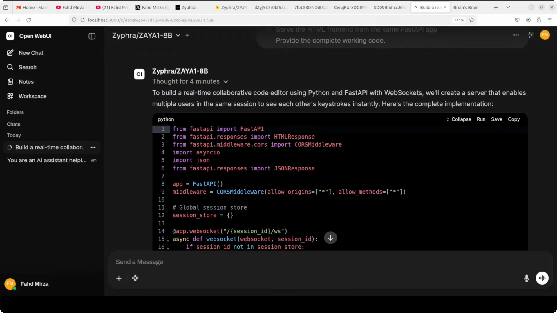 Zaya1 8B by Zyphra: Efficient Local Intelligence Run screenshot 9